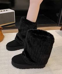 Miniministore（ミニミニストア）の「フェイクムートンブーツ 厚底ファーブーツ（ブーツ）」
