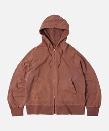 OG PIGMENT DYEING HOOD ZIPUP PARKA _ BRICK