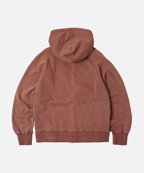FRIZMWORKS（フリズムワークス）の「OG PIGMENT DYEING HOOD ZIPUP PARKA _ BRICK（パーカー・レディース・その他・SMALL/MEDIUM/LARGE/X-LARGE）」の2枚目の写真