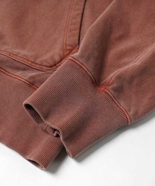 FRIZMWORKS（フリズムワークス）の「OG PIGMENT DYEING HOOD ZIPUP PARKA _ BRICK（パーカー・レディース・その他・SMALL/MEDIUM/LARGE/X-LARGE）」の8枚目の写真