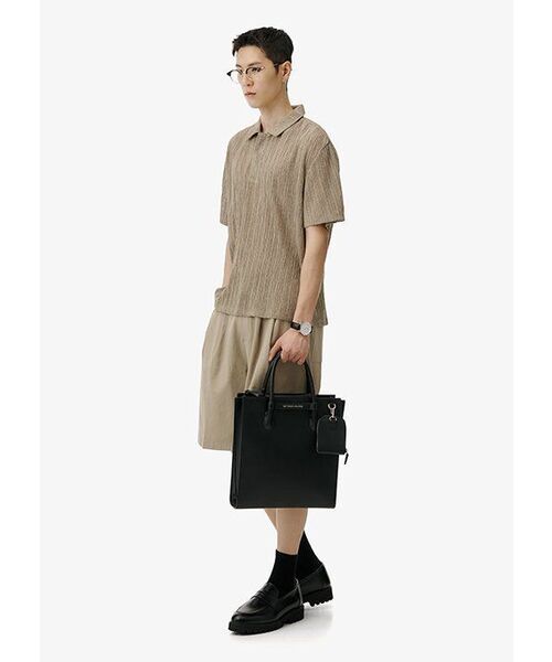 SALT AND CHOCOLATE(ソルトアンドチョコレート)の「SAC メンズ Uチップペニーローファー 422319001 (4cm)(ローファー・メンズ・ブラック・28cm/25cm/25.5cm/26cm/26.5cm/27cm/27.5cm)」の11枚目の写真