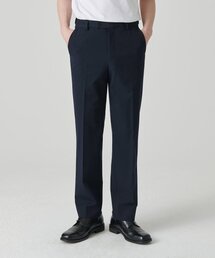 ストレート隠しバンディングスラックス[ネイビー]