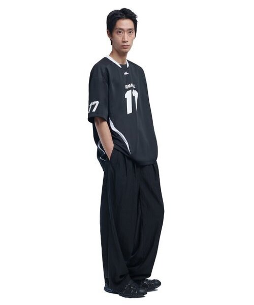 NOMANUAL(NOMANUAL)の「17 MESH BLOCK FOOTBALL JERSEY - BLACK(Tシャツ/カットソー・レディース・その他・MEDIUM/LARGE/X-LARGE)」の3枚目の写真