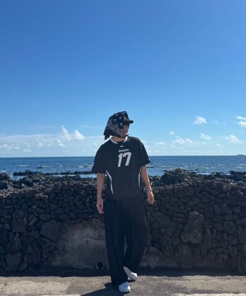 NOMANUAL(NOMANUAL)の「17 MESH BLOCK FOOTBALL JERSEY - BLACK(Tシャツ/カットソー・レディース・その他・MEDIUM/LARGE/X-LARGE)」の9枚目の写真