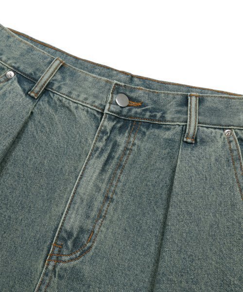 TRILLION(トリリオン)の「イエローウォッシングリバースタックデニムパンツ (YELLOW BLUE)(デニムパンツ・レディース・その他・LARGE/X-LARGE/SMALL/MEDIUM)」の4枚目の写真