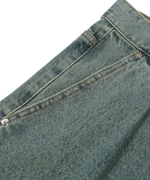 TRILLION(トリリオン)の「イエローウォッシングリバースタックデニムパンツ (YELLOW BLUE)(デニムパンツ・レディース・その他・LARGE/X-LARGE/SMALL/MEDIUM)」の5枚目の写真