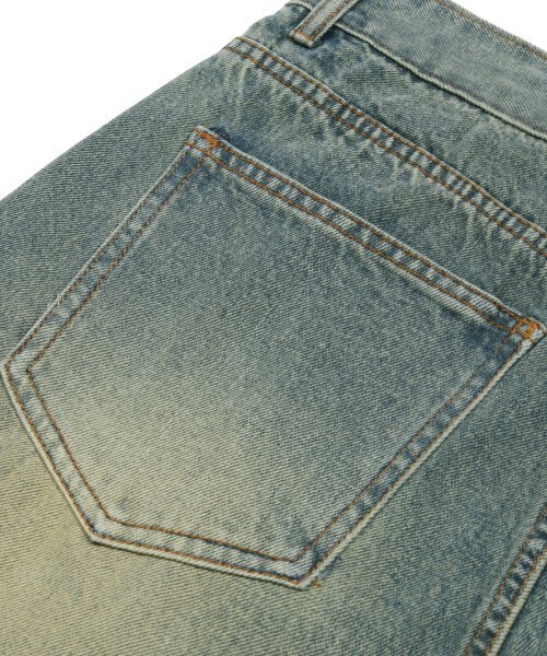 TRILLION(トリリオン)の「イエローウォッシングリバースタックデニムパンツ (YELLOW BLUE)(デニムパンツ・レディース・その他・LARGE/X-LARGE/SMALL/MEDIUM)」の6枚目の写真
