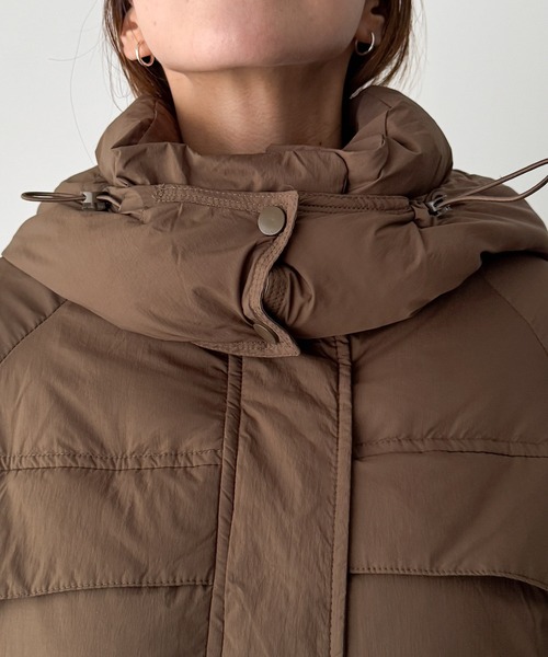 セール】El mar パーカーダウンハーフコート（ダウンジャケット/コート