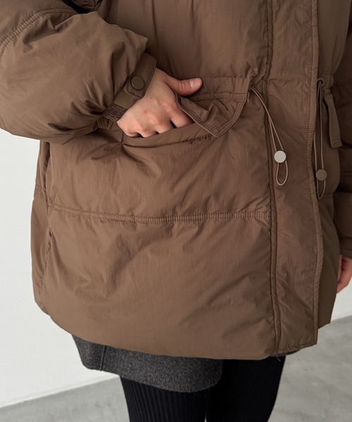 セール】El mar パーカーダウンハーフコート（ダウンジャケット/コート