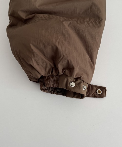 CANAL JEAN（キャナルジーン）の「El mar　パーカーダウンハーフコート（ダウンジャケット/コート・レディース・ブラウン/アイボリー/ブラック・ONE SIZE）」の16枚目の写真