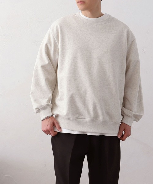MYRTH(マイルス)の「【MYRTH】ヴィンテージライクウォッシュトレーナー(スウェット・メンズ・ブラック/チャコール/オートミール・L/M/XL)」の3枚目の写真