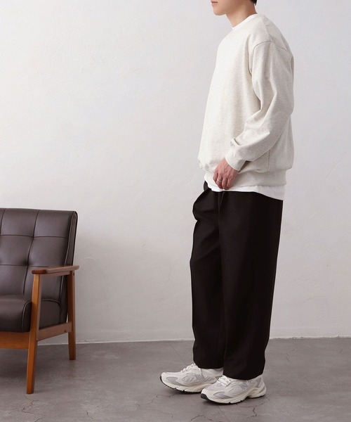 MYRTH(マイルス)の「【MYRTH】ヴィンテージライクウォッシュトレーナー(スウェット・メンズ・ブラック/チャコール/オートミール・L/M/XL)」の7枚目の写真