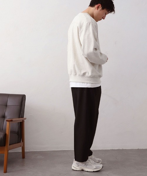 MYRTH(マイルス)の「【MYRTH】ヴィンテージライクウォッシュトレーナー(スウェット・メンズ・ブラック/チャコール/オートミール・L/M/XL)」の9枚目の写真