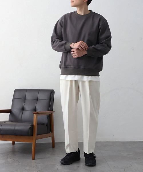 MYRTH(マイルス)の「【MYRTH】ヴィンテージライクウォッシュトレーナー(スウェット・メンズ・ブラック/チャコール/オートミール・L/M/XL)」の11枚目の写真