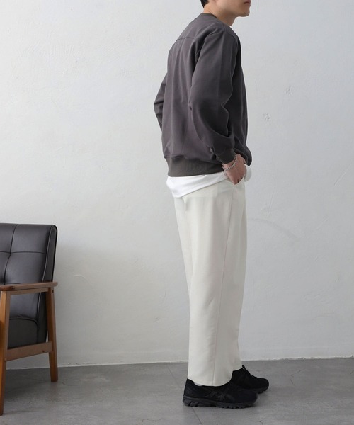 MYRTH(マイルス)の「【MYRTH】ヴィンテージライクウォッシュトレーナー(スウェット・メンズ・ブラック/チャコール/オートミール・L/M/XL)」の17枚目の写真