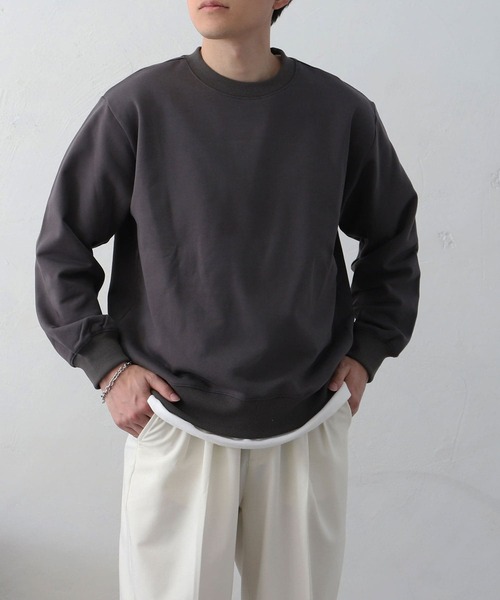 MYRTH(マイルス)の「【MYRTH】ヴィンテージライクウォッシュトレーナー(スウェット・メンズ・ブラック/チャコール/オートミール・L/M/XL)」の18枚目の写真