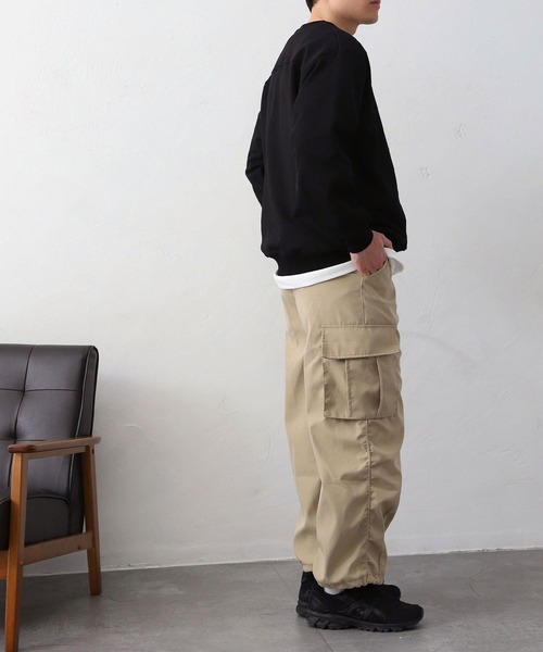 MYRTH(マイルス)の「【MYRTH】ヴィンテージライクウォッシュトレーナー(スウェット・メンズ・ブラック/チャコール/オートミール・L/M/XL)」の22枚目の写真