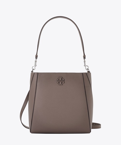 TORY BURCH(トリーバーチ)の「マックグロー バケットバッグ(ショルダーバッグ・レディース・アイボリー/ブラウン/グレイッシュベージュ・ONE SIZE)」の6枚目の写真