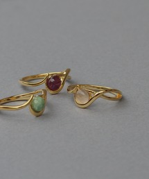 NOIR DE POUPEE（ノワールドプーペ）の「【WEB限定】silver925 天然石ソフトシャープリング（リング）」