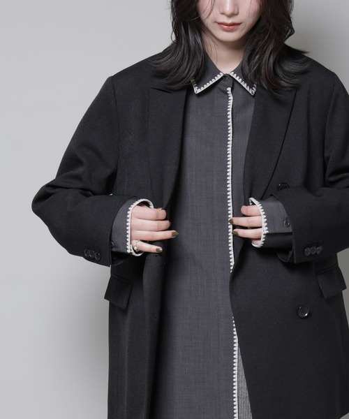 セール】ストレッチサージダブルジャケット(セットアップ可