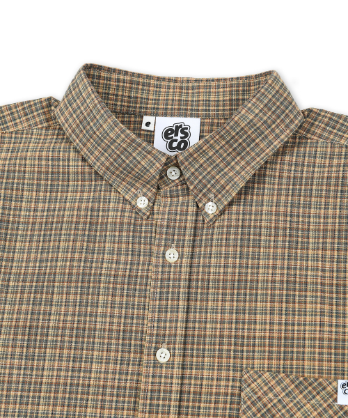 ERSCO(イーアルエスコ)の「シンボルラベルチェックシャツ_ブルーグリーン(シャツ/ブラウス・レディース・その他・MEDIUM/LARGE/X-LARGE)」の10枚目の写真