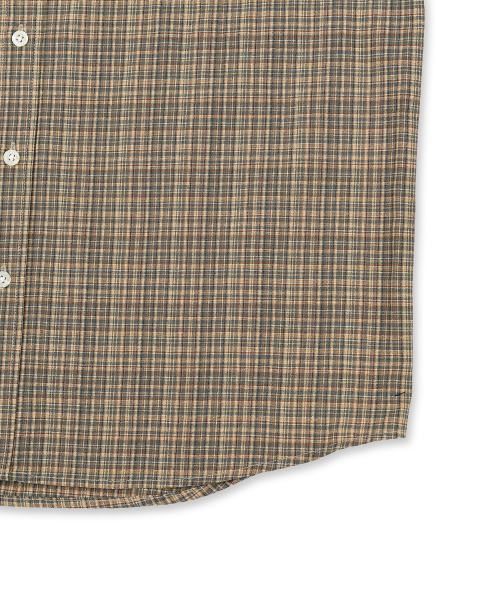ERSCO(イーアルエスコ)の「シンボルラベルチェックシャツ_ブルーグリーン(シャツ/ブラウス・レディース・その他・MEDIUM/LARGE/X-LARGE)」の3枚目の写真