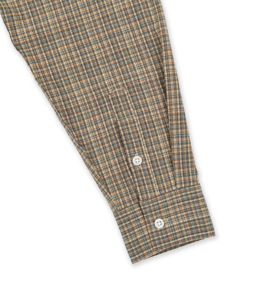 ERSCO(イーアルエスコ)の「シンボルラベルチェックシャツ_ブルーグリーン(シャツ/ブラウス・レディース・その他・MEDIUM/LARGE/X-LARGE)」の4枚目の写真