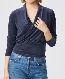 Rouge vif la cle | 【Keena/キーナ】ベルベットカシュクルートップス/トップス/ベロア/ドレープ/エレガント【WEB限定】(Tシャツ/カットソー)