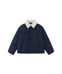 動画あり】double faced collarless bonding coat / ダブルフェイス