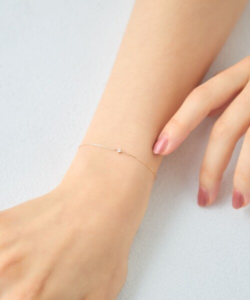 レイヤード] K10YG ダイヤモンド ブレスレット（ブレスレット）｜ete