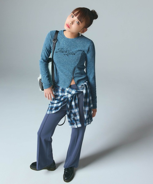 X-girl（エックスガール）の「WAISTCLOTH SET LAYERED PANTS（その他パンツ・レディース・ブラック/グレー・S/M）」の11枚目の写真