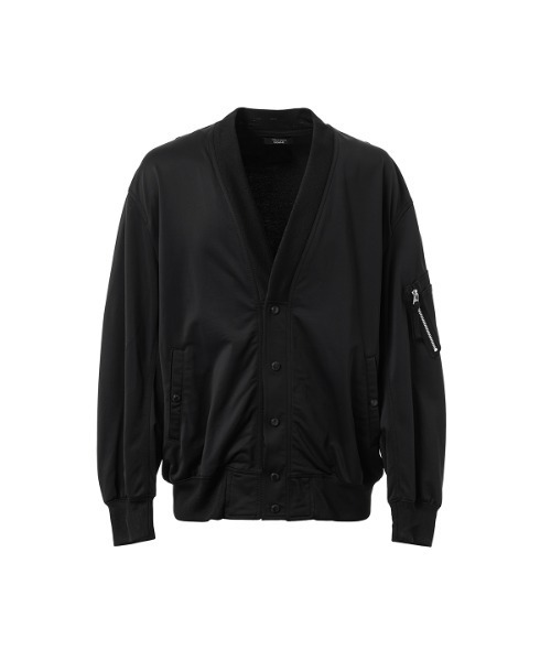 COMME des GARCONS HOMME（コム デ ギャルソン・オム）の「MA-1 STYLE KNIT CARDIGAN（カーディガン/ボレロ・メンズ・ブラック/チャコールグレー・S/M/L）」の4枚目の写真