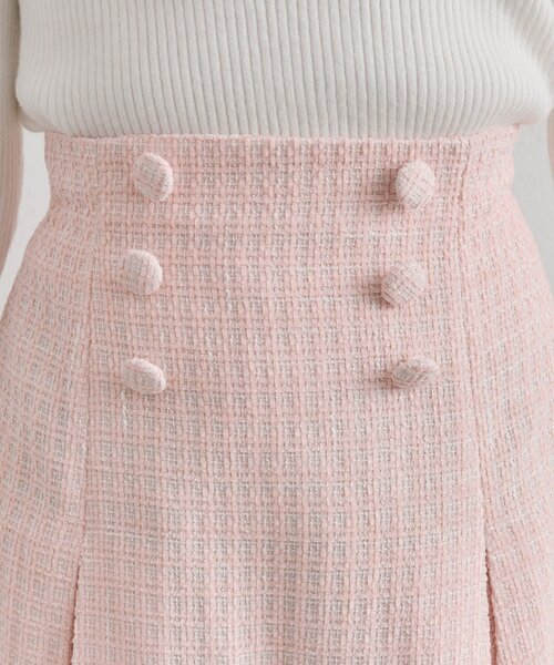 OLIVE des OLIVE（オリーブデオリーブ）の「ツイードミニスカート（スカート・レディース・ピンク/ブラック/オフホワイト・FREE）」の22枚目の写真