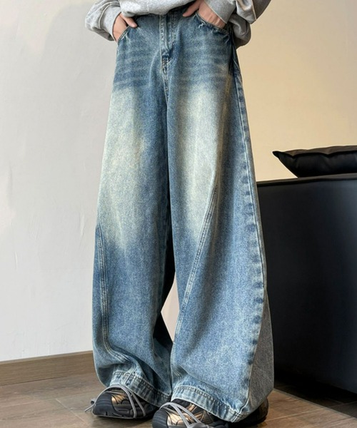 REBALANCE(リバランス)の「ワイドレッグデニムパンツ(デニムパンツ・メンズ・A・X-LARGE/LARGE/MEDIUM)」の6枚目の写真