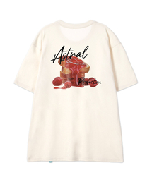 [ラズベリージャム]コットンルーズフィット半袖Tシャツ_バターミルク