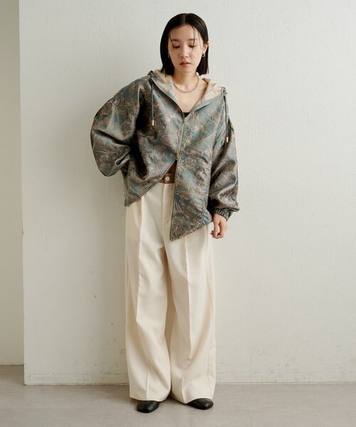 Omekashi（オメカシ）の「マウンテンパーカー（ブルゾン・レディース・ベージュ/オフホワイト/グレー・FREE）」の19枚目の写真