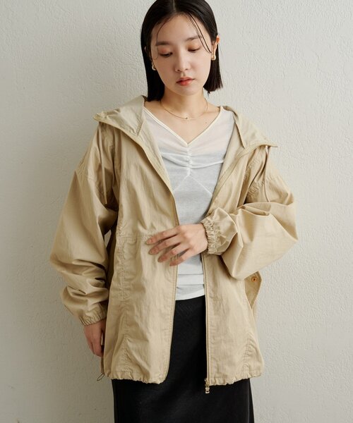 Omekashi（オメカシ）の「マウンテンパーカー（ブルゾン・レディース・ベージュ/オフホワイト/グレー・FREE）」の13枚目の写真