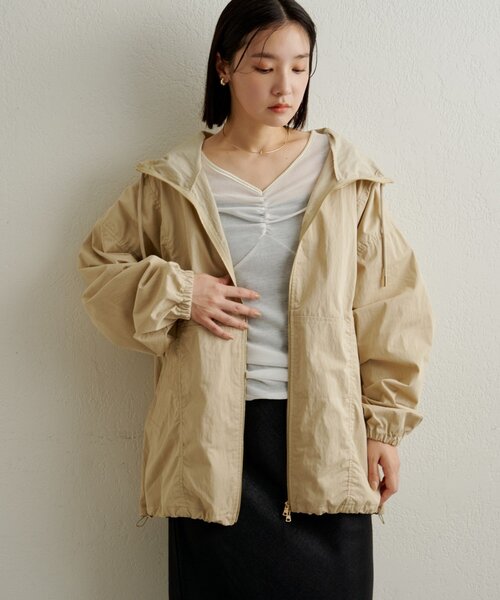 Omekashi（オメカシ）の「マウンテンパーカー（ブルゾン・レディース・ベージュ/オフホワイト/グレー・FREE）」の15枚目の写真