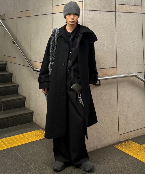 CLEL（クレイル）の「【CLEL】Basic/Spray Rib Knit Shirt Cardigan