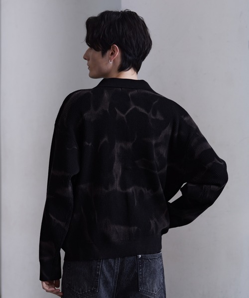 CLEL（クレイル）の「【CLEL】Basic/Spray Rib Knit Shirt Cardigan