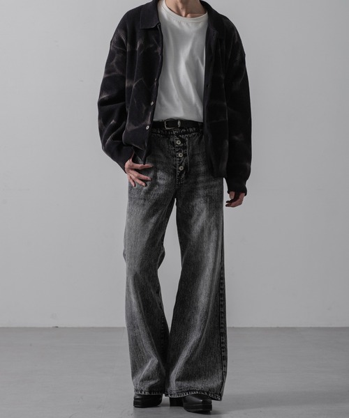 CLEL（クレイル）の「【CLEL】Basic/Spray Rib Knit Shirt Cardigan