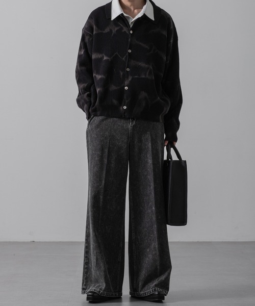 CLEL（クレイル）の「【CLEL】Basic/Spray Rib Knit Shirt Cardigan