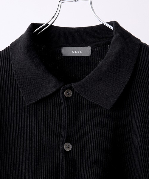 CLEL（クレイル）の「【CLEL】Basic/Spray Rib Knit Shirt Cardigan