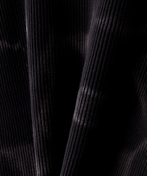 CLEL（クレイル）の「【CLEL】Basic/Spray Rib Knit Shirt Cardigan / ベーシック/スプレー畦編みニットシャツカーディガン（カーディガン/ボレロ・メンズ・杢グレー/グレー系/ブラック/レッド系・S/XS/L/M）」の13枚目の写真