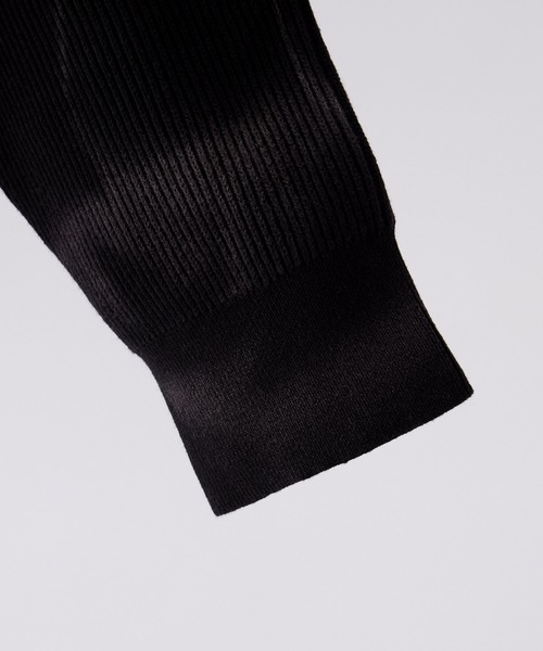 CLEL】Basic/Spray Rib Knit Shirt Cardigan / ベーシック/スプレー畦