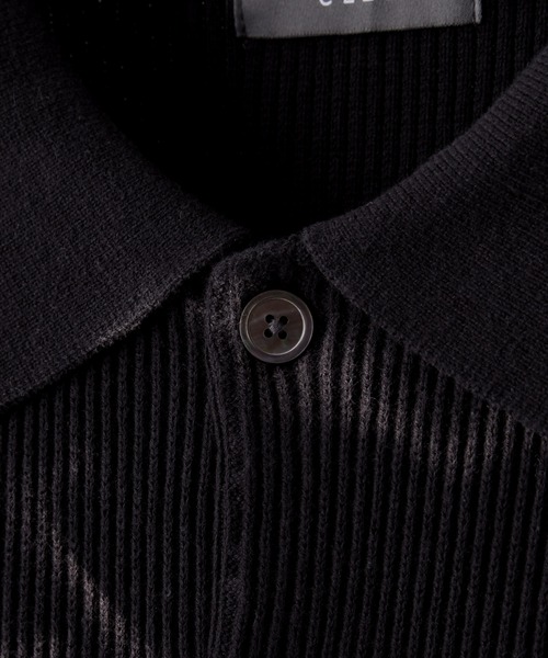 CLEL（クレイル）の「【CLEL】Basic/Spray Rib Knit Shirt Cardigan