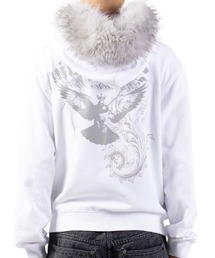 SAINTPAIN（セイントペイン）の「【UNISEX】SAINTPAIN／ファーフードジップアップ（パーカー）」
