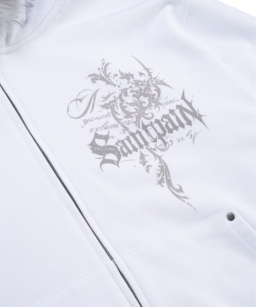 SAINTPAIN(セイントペイン)の「【UNISEX】SAINTPAIN/ファーフードジップアップ(パーカー・メンズ・ホワイト/ブラック・LARGE/MEDIUM)」の11枚目の写真