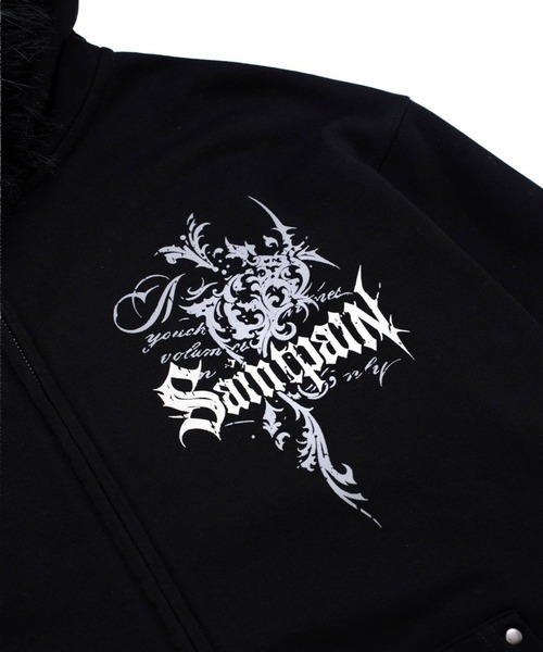 SAINTPAIN(セイントペイン)の「【UNISEX】SAINTPAIN/ファーフードジップアップ(パーカー・メンズ・ホワイト/ブラック・LARGE/MEDIUM)」の15枚目の写真