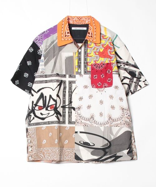 Children of the discordance(チルドレン オブ ザ ディスコ-ダンス)の「Children of the discordance / ×YAGI BANDANA PATCH WORK SHIRTS SS / COTDSH-140(シャツ/ブラウス・メンズ・ネイビー/レッド/その他/ブラック・3/2)」の4枚目の写真